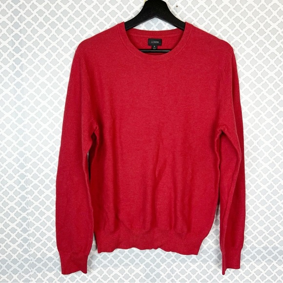 NWT J. Crew Men’s Cotton Crewneck Sweater in Garter Stitch - Picture 1 of 8